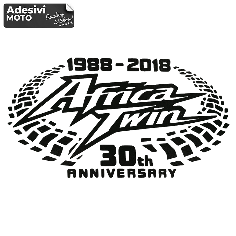 Adesivo "Africa Twin" 30th Anniversary Serbatoio-Valigie-Casco