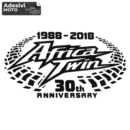 Adesivo "Africa Twin" 30th Anniversary Serbatoio-Valigie-Casco