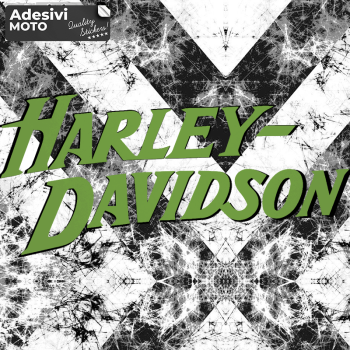 Adesivo "Harley Davidson" Tipo 4 Parafango-Serbatoio-Casco-Codone-Valigie