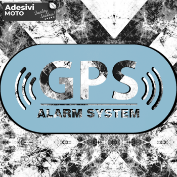 "GPS Alarm System" Sticker Fuel Tank-Helmet-Scooter-Tuning-Car