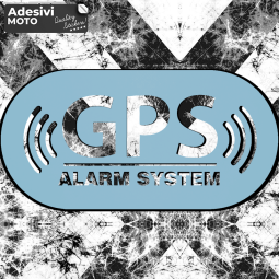 "GPS Alarm System" Sticker Fuel Tank-Helmet-Scooter-Tuning-Car