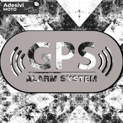 "GPS Alarm System" Sticker Fuel Tank-Helmet-Scooter-Tuning-Car