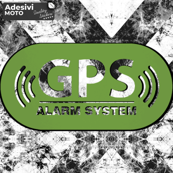 Adesivo "GPS Alarm System" Serbatoio-Casco-Motorino-Tuning-Auto