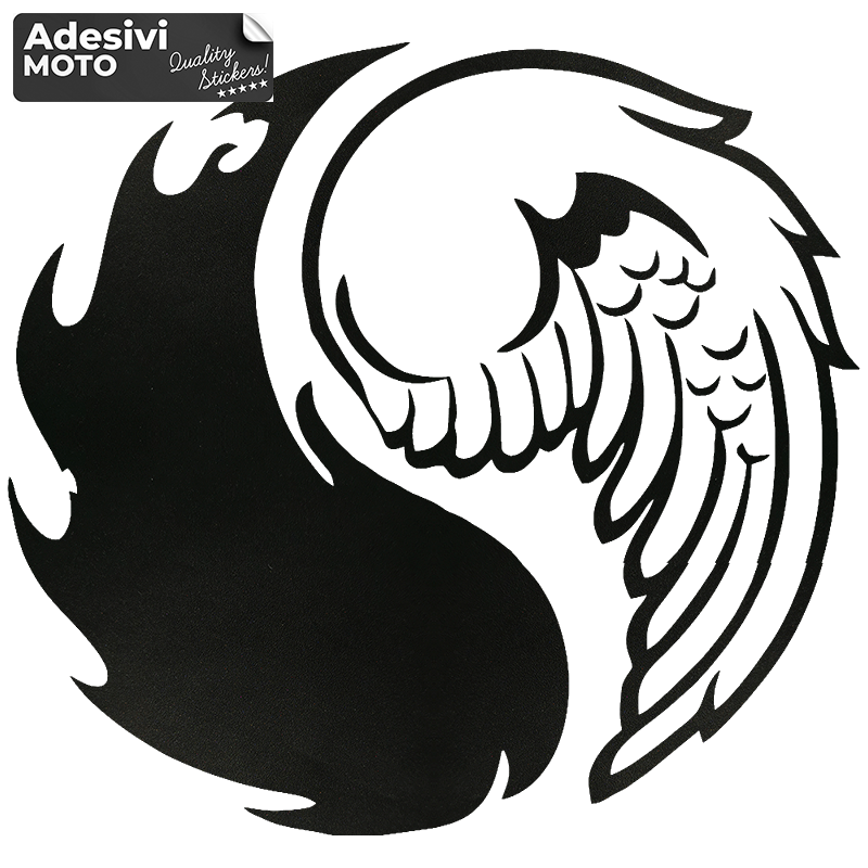 Modern Yin and Yang Sticker Fuel Tank-Helmet-Scooter-Tuning-Car