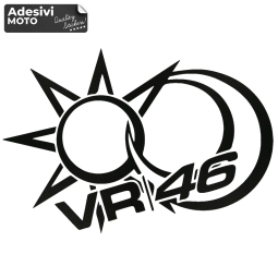 Adesivo VR46 Sole e Luna Serbatoio-Casco-Parafango-Fiancate