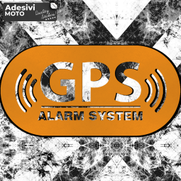"GPS Alarm System" Sticker Fuel Tank-Helmet-Scooter-Tuning-Car