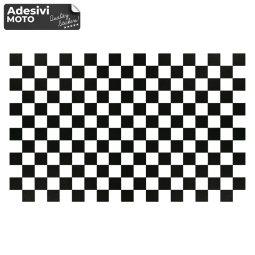 Adesivo Scacchi 12 Quadrati Serbatoio-Casco-Motorino-Tuning-Auto