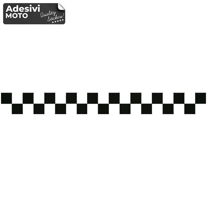 Adesivo Scacchi 2 Quadrati Serbatoio-Casco-Motorino-Tuning-Auto