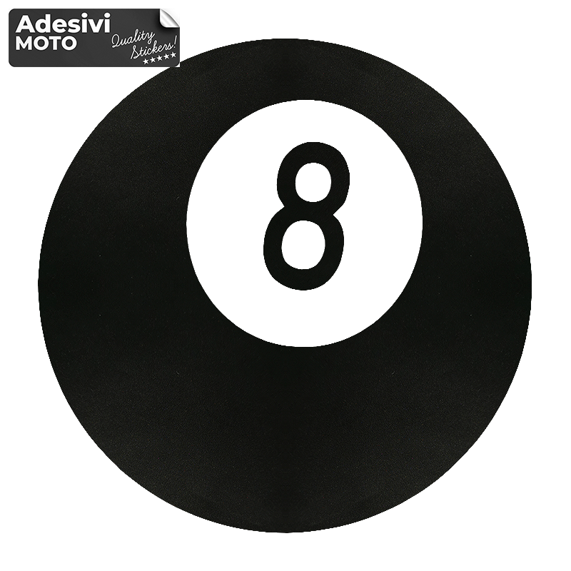 8 Ball Sticker Fuel Tank-Helmet-Scooter-Tuning-Car