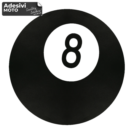 Autocollant Boule 8 Réservoir-Casque-Scooter-Réglage-Voiture
