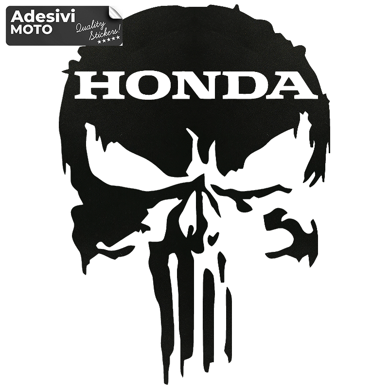 Autocollant Crâne Honda Type 3 Casque-Aile-Côtés-Réservoir-Queue