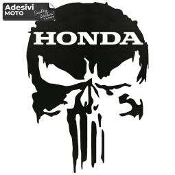 Adesivo Teschio Honda Tipo 3 Casco-Parafango-Fiancate-Serbatoio-Codone