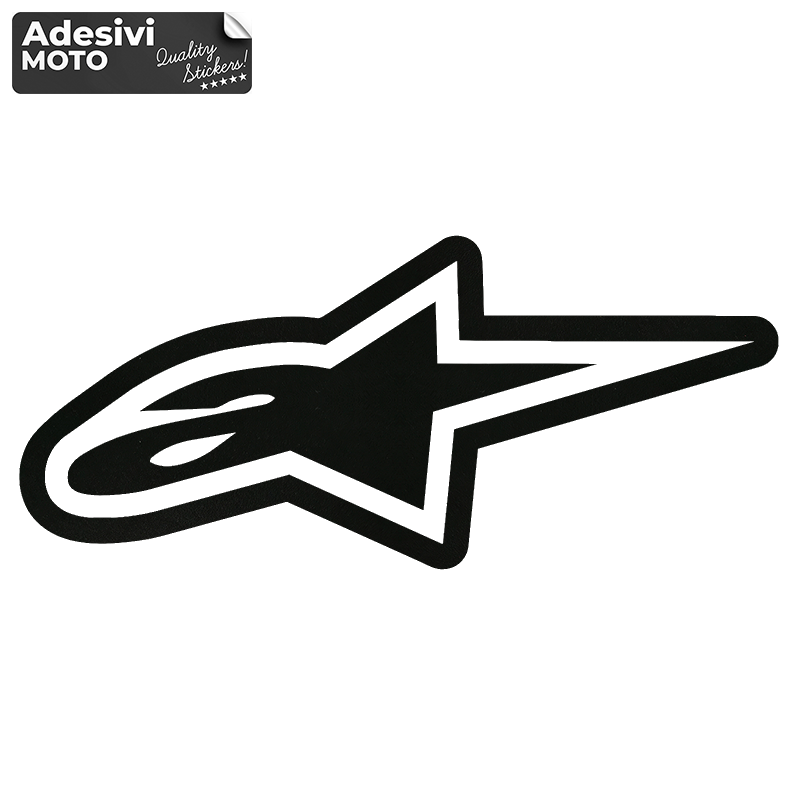 Adesivo Logo "Alpinestar" Serbatoio-Fiancate-Parafango-Casco-Cross