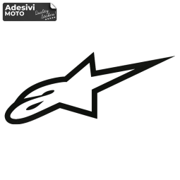 Adesivo Logo "Alpinestar" Tipo 2 Serbatoio-Fiancate-Parafango-Casco-Cross