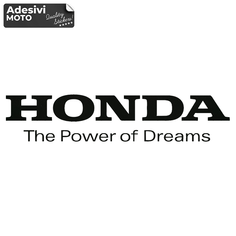 Adesivo Honda "The Power of Dreams" Serbatoio-Vasca-Codone-Casco