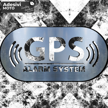 "GPS Alarm System" Sticker Fuel Tank-Helmet-Scooter-Tuning-Car