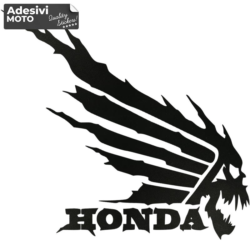 Autocollant Squelette Honda Type 2 Casque-Aile-Côtés-Réservoir-Queue