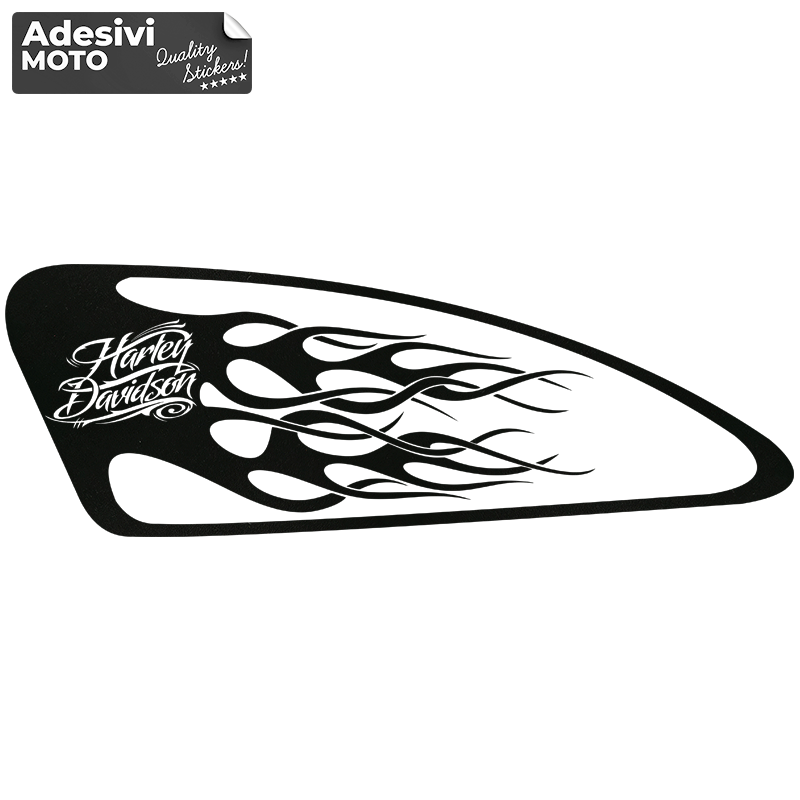 Harley Davidson Tank Wallpaper Left Sticker