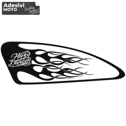 Harley Davidson Tank Wallpaper Left Sticker
