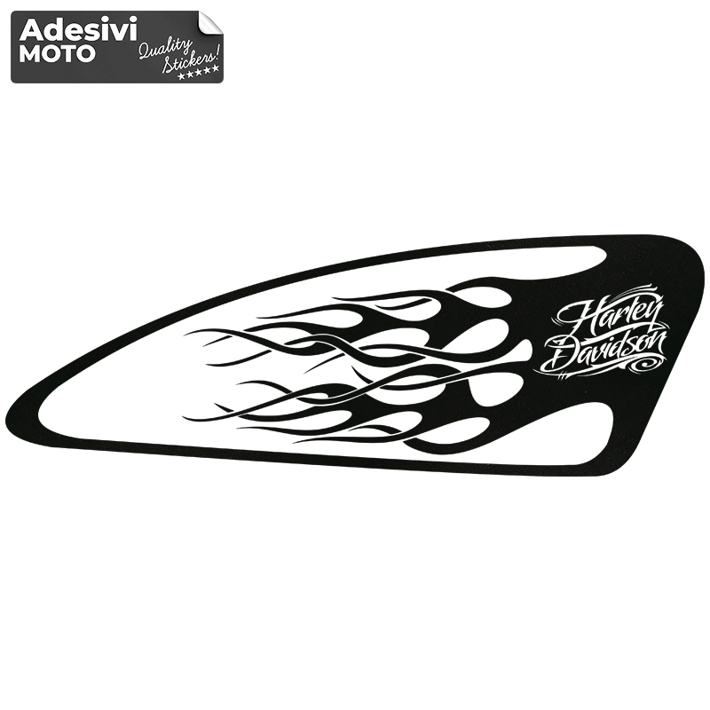 Harley Davidson Tank Wallpaper Right Sticker