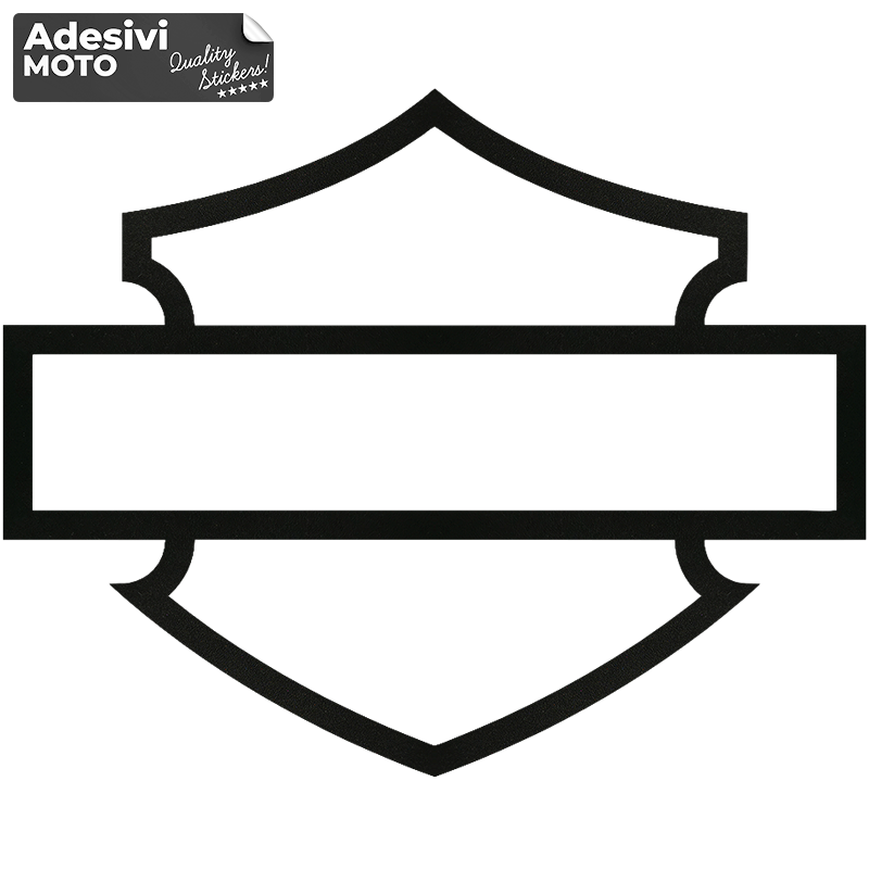 Adesivo Scudo Harley Davidson solo Bordi Parabrezza-Serbatoio-Parafango-Casco