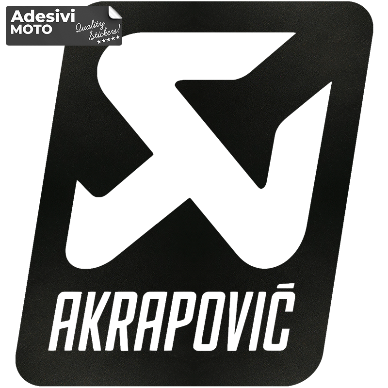Adesivo Akrapovic Tipo 3 Codino-Casco-Motorino-Tuning-Auto