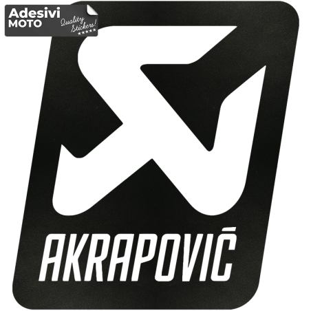 Adesivo Akrapovic Tipo 3 Codino-Casco-Motorino-Tuning-Auto