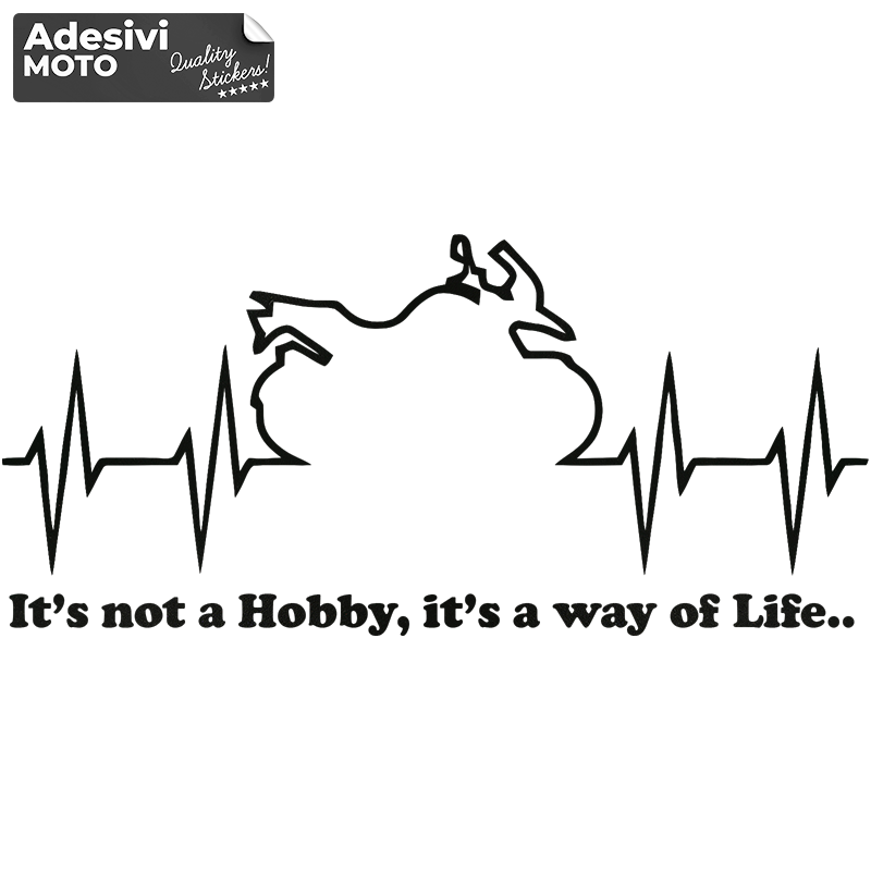 Adesivo Bmw GS "It’s not a Hobby, is a way of Life.." Serbatoio-Casco-Fiancate-Codone