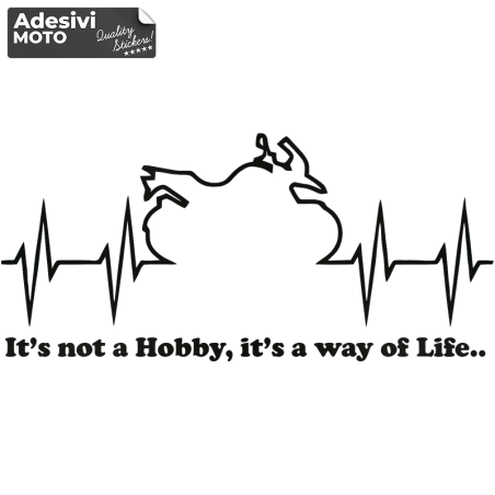 Adesivo Bmw GS "It’s not a Hobby, is a way of Life.." Serbatoio-Casco-Fiancate-Codone