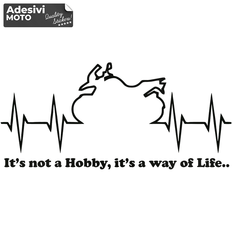 "It’s not a Hobby, is a way of Life.." Bmw GS Sticker Type 2 Fuel Tank-Helmet-Sides-Tail