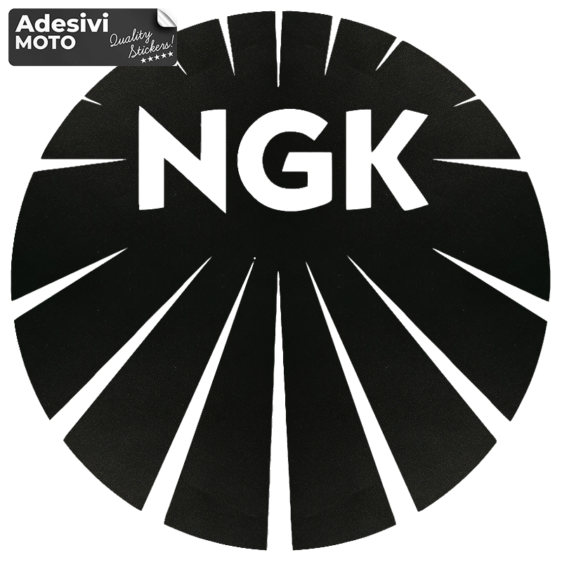 Adesivo "NGK" Serbatoio-Casco-Motorino-Tuning-Auto