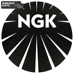 Adesivo "NGK" Serbatoio-Casco-Motorino-Tuning-Auto