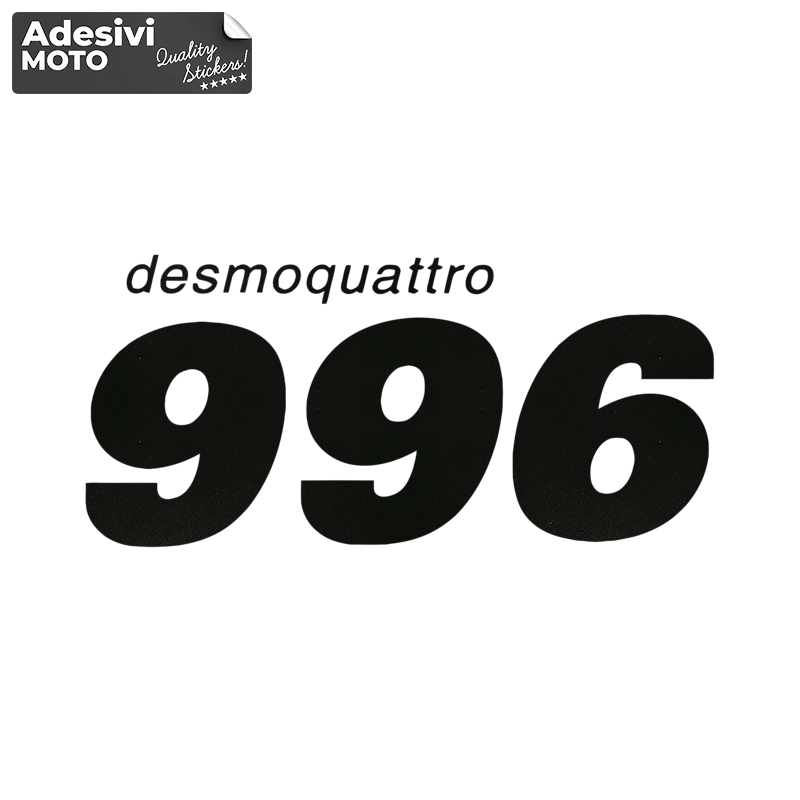 Adesivo "996 Desmoquattro" Serbatoio-Fiancate-Vasca-Codone-Casco