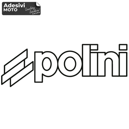 Autocollant "Polini" Carénages-Casque-Scooter-Avant