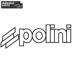 Autocollant "Polini" Carénages-Casque-Scooter-Avant
