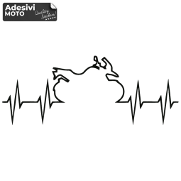 Autocollant Battement de Coeur Bmw GS Réservoir-Queue-Casque