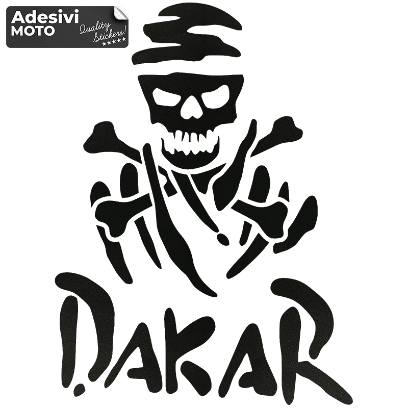 Adesivo Scheletro "Dakar" Serbatoio-Valigie-Vasca-Codone-Casco