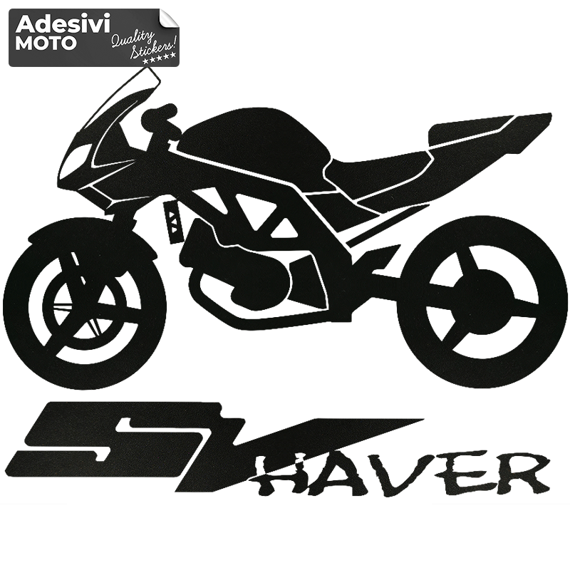 Autocollant "SV Haver" Réservoir-Queue-Côtés-Aile-Casque
