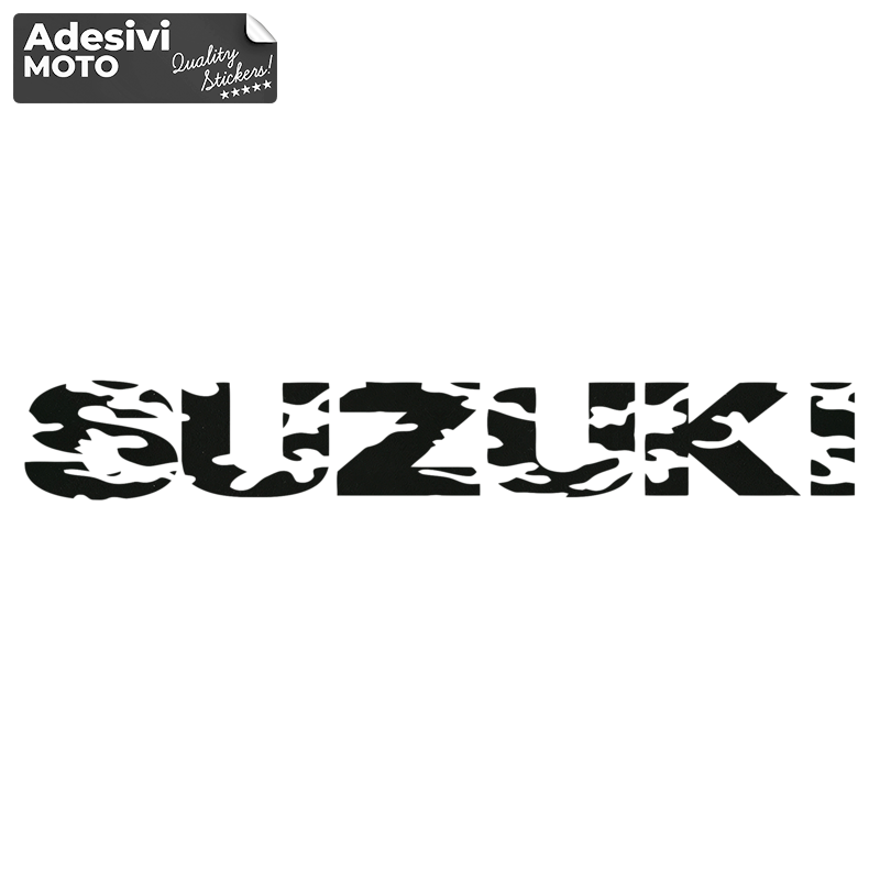 Adesivo "Suzuki" Militare Serbatoio-Parafango-Vasca-Codone-Casco