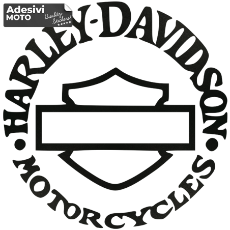 Adesivo Scudo + "Harley Davidson Motorcycles" Parabrezza-Serbatoio-Parafango-Casco