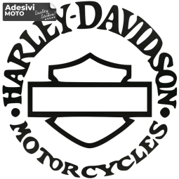 Adesivo Scudo + "Harley Davidson Motorcycles" Parabrezza-Serbatoio-Parafango-Casco