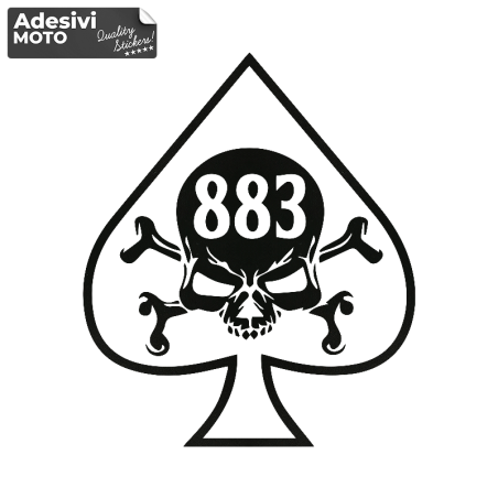 Adesivo Harley Davidson "883" Picche Serbatoio-Parafango-Casco
