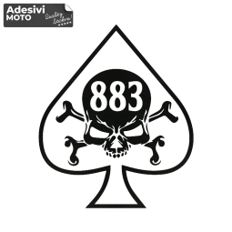 Adesivo Harley Davidson "883" Picche Serbatoio-Parafango-Casco