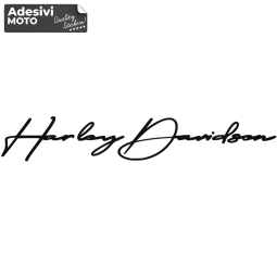 Adesivo Firma "Harley Davidson" Tipo 6 Serbatoio-Casco-Cupolino