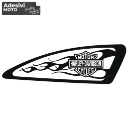 "Harley Davidson Motorcycles" Tank Wallpaper Right Sticker