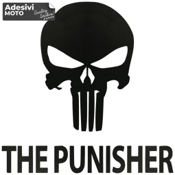 Logo + "The Punisher" Sticker Fuel Tank-Helmet-Scooter-Tuning-Car
