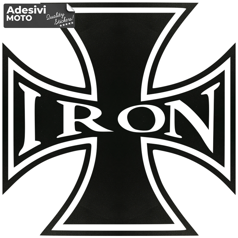 Adesivo Croce "Iron" Serbatoio-Parafango-Casco