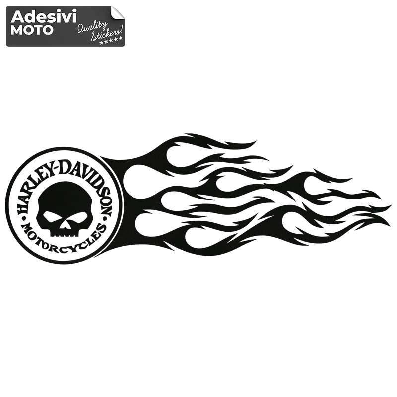 Adesivo Fiamma "Harley Davidson Motorcycles" Tipo 3 Serbatoio-Parafango-Casco