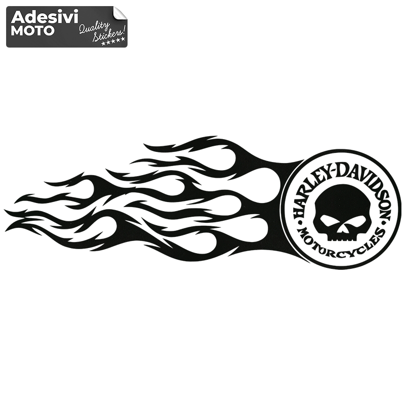 Adesivo Fiamma "Harley Davidson Motorcycles" Tipo 4 Serbatoio-Parafango-Casco