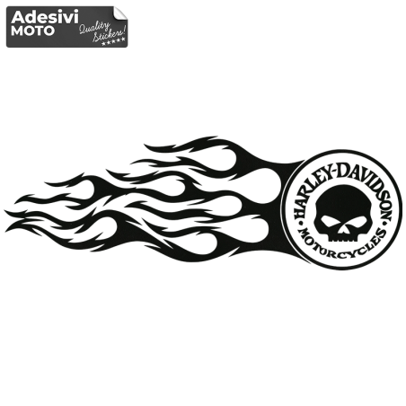 Adesivo Fiamma "Harley Davidson Motorcycles" Tipo 4 Serbatoio-Parafango-Casco
